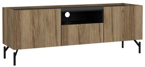 Hnedý TV stolík v dekore duba 147x54x41 cm Bergen – Tvilum