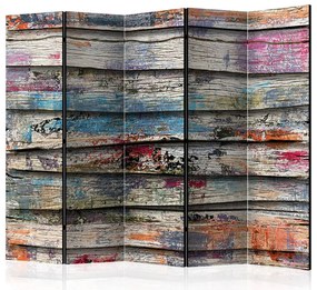 Artgeist Paraván - Colourful Wood II [Room Dividers]