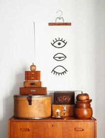 Fine Little Day Autorský plagát Eye Eye Black 50x70cm