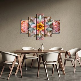 Obraz - Kaleidoskopický kvet (150x105 cm)