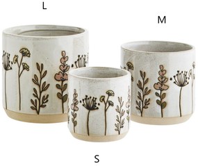 MADAM STOLTZ Kameninový obal na kvetináč Flower S