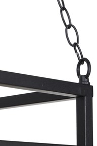 Inteligentné závesné svietidlo čierne s drevom vrátane 5 Wifi G95 - Shelf