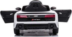 LEAN CARS Elektrické autíčko Audi R8 Lift A300 biele