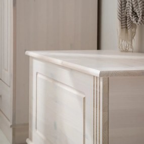 Biela truhlica z borovicového dreva 80x45 cm Anita – Støraa