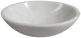 Sapho Sapho, BLOK kamenné umývadlo priemer 40cm, biely mramor, leštený, 2401-34