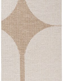 Okrúhly vnútorný a vonkajší koberec v béžovej a slonovinovej farbe ø 160 cm Duet Bowen – NORTHRUGS