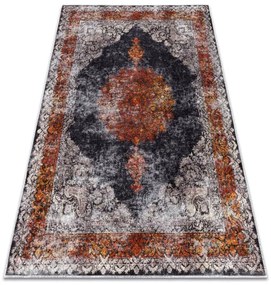 Koberec MIRO 51186.808 Rozeta, ramka - granát / medený