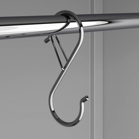 Háčky na vešiakovú tyč 90 x 35 x 3 mm, sada 10 kusov