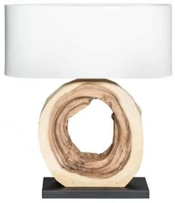 Biela stolová lampa OrganicArtwork 61cm