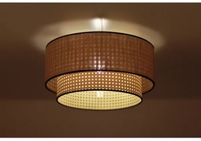 Duolla - Stropné svietidlo BOHO 1xE27/15W/230V pr. 45 cm béžová/ratan