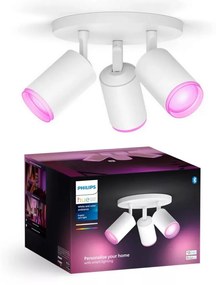 Philips - LED RGBW Stmievateľné bodové svietidlo Hue FUGATO 3xGU10/4,2W/230V biela