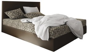 Manželská posteľ Boxspring 140 cm Lilac Comfort (vzor + hnedá) (s matracom a úložným priestorom). Vlastná spoľahlivá doprava až k Vám domov. 1056067