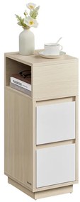 Autronic BONTEC Odkladací stolík 25x30x65cm, mdf, drevo, ANT-E1065 BK Farba: Béžová
