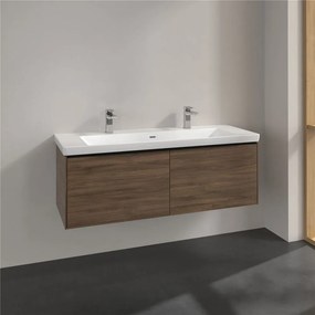 VILLEROY &amp; BOCH Subway 3.0 závesná skrinka pod umývadlo, 2 zásuvky, 1272 x 478 x 429 mm, Arizona Oak, C60101VH