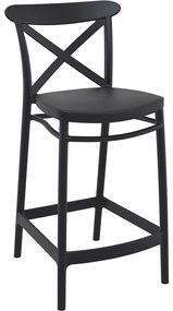 CROSS BAR 65 záhradná barová stolička dark grey