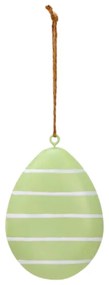 Závesné kovové vajíčko PASTEL EGG - viac farieb Farba: Zelená