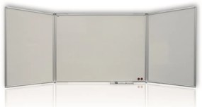 Magnetická rozkladacia tabuľa 120/240 x 90 cm, biela