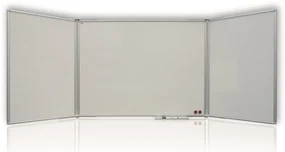 Magnetická rozkladacia tabuľa 120/240 x 90 cm, biela