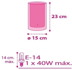 Dalber 41181 - Stolná lampa CUORE 1xE14/40W/230V