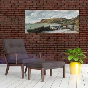 Obraz - Claude Monet, Sainte Adresse, reprodukcia (120x50 cm)