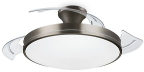 Philips-LED Stropné svietidlo s ventilátorom LED/35W/230V 5500/4000/2700K+DO nikel