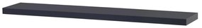 Autronic -  Polička nástenná 120 cm, MDF, farba tmavo sivý mat, baleno v ochranej fólii