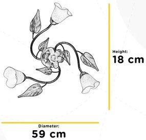 ONLI - Stropné svietidlo MIRANDA 3xE14/6W/230V