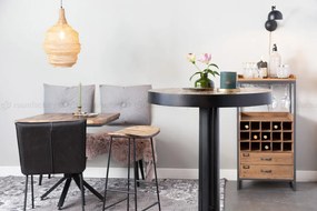 WL-Living Tangle barová a pultová stolička - Čierna, Barová