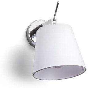 RENDL R11976 JERSEY nástenná lampa, s ramenom biela chróm