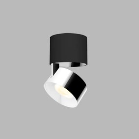 LED2 11508335 Stropné bodové svietidlo KLIP ON LED, 11W, 3000K, 770lm, IP20, čierna/chrómová