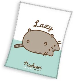 Carbotex Detská mikroplyšová deka 130 x 170 cm - Mačička Pusheen Lazy Cat