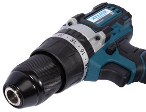 XTline Akumulátorová príklepová vŕtačka 18V + 2 batérie + nabíjačka 2,4A