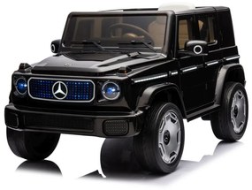 LeanCars Elektrická autíčko Mercedes EQG 4x4 - čierne -4x45W - BATÉRIA - 12V9Ah - 2024