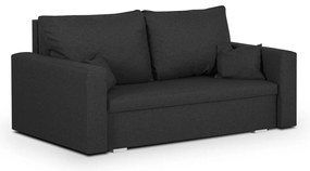 Pohovka pre 2 osoby s funkciou spania MONDI Čierna