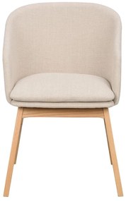 Béžové čalúnené jedálenské kreslá v súprave 2 ks Windham – Rowico