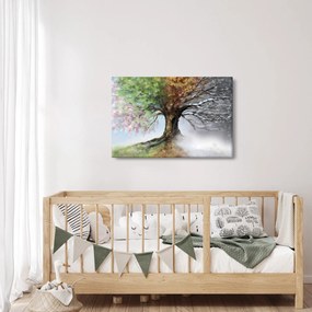 Obraz - Strom štyroch ročných období (90x60 cm)