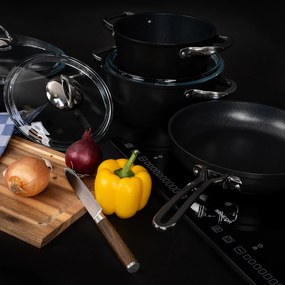 4Home 7-dielna súprava riadu s nepriľnavým povrchom Titanium