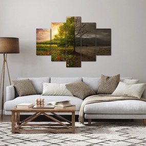 Obraz - Kolobeh života (150x105 cm)