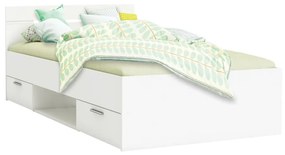 IDEA nábytok Multifunkčná posteľ 90x200 MICHIGAN perleťovo biela