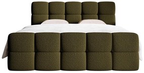 Manželská kontinentálna posteľ 140 cm Cirsten 140C (s roštom a matracom) (s úl. priestorom) (olivová). Vlastná spoľahlivá doprava až k Vám domov. 1100162