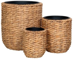 Kvetináče z vodného hyacintu v súprave 3 ks ø 49 cm Hanoi – House Nordic