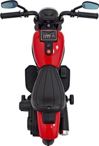Ramiz Chopper FASTER batériový bicykel pre deti Červený + FM rádio + Audio panel + LED
