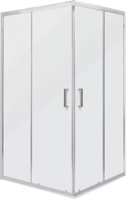 Novoterm Obdĺžnikový sprchovací kút NV-Malibu SQ 80x70 chróm/textúra - bez vaničky
