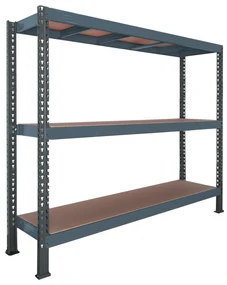 Trestles Nekonečný priemyselný regál 2200x2000x800, 3 police Farba: sivá