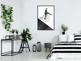 Artgeist Plagát - Cyclist [Poster] Veľkosť: 40x60, Verzia: Zlatý rám