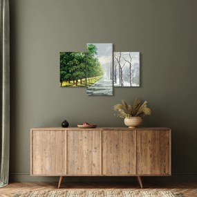 Obraz - Zima versus leto (90x60 cm)