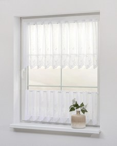 Vitrážková záclonka žakárová Floral výška 40 cm na metre