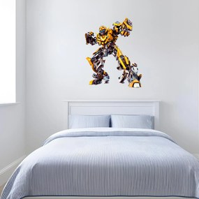 Textilná nálepka na stenu "Transformer - Bumblebee"