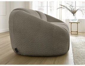 Sivohnedá pohovka z textílie bouclé 230 cm Tina – Bobochic Paris