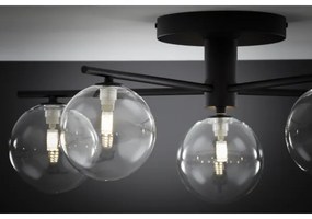 Jupiter 2046 - Prisadený luster PRATO 5xG9/10W/230V čierna/číra